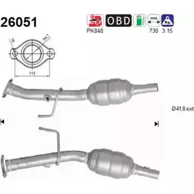 Катализатор AS 693 0JIP 26051 2281716 S3YORO изображение 0