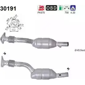 Катализатор AS M6 ALA2 2281890 30191 LIWSL