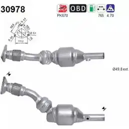 Катализатор AS 30978 52WTXR 9 B5JW5M 2281967 изображение 0