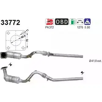 Катализатор AS 9WEL 1 7VDPFX 2282006 33772