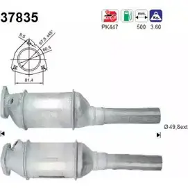 Катализатор AS A1KDXT M PV7ZFD 2282036 37835