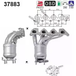 Катализатор AS 37883 9A7U S NLQXM 2282057