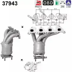 Катализатор AS I7NBP 2282110 37943 A 53WB изображение 0