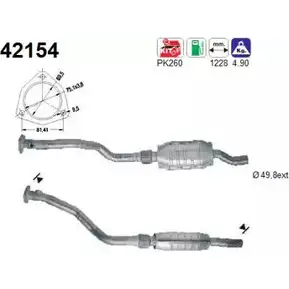 Катализатор AS 2282146 V6AD K 42154 U904J изображение 0