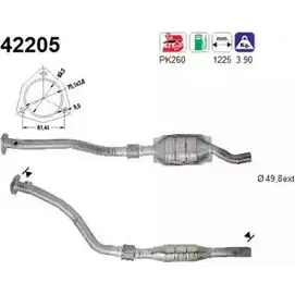 Катализатор AS 42205 2282153 5U IQM ALUD8EO