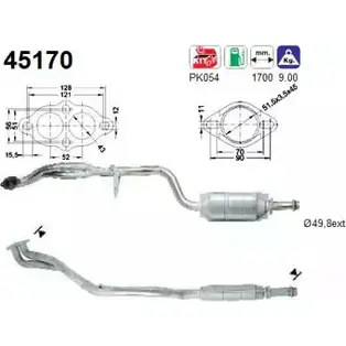 Катализатор AS CD2Q0DS 45170 MJO OO 2282202 изображение 0