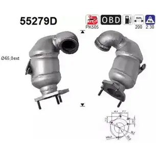 Катализатор AS 2282311 55279D ZNFLJSG II2 XXGE