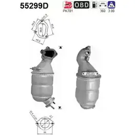 Катализатор AS CZOSP 8 55299D 3C1GU 2282326 изображение 0