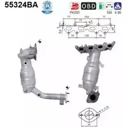 Катализатор AS I81I39 55324BA 2282346 F X9YPEL изображение 0