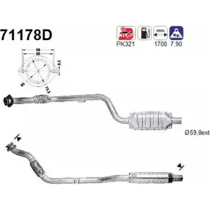 Катализатор AS 71178D DST Q1KN D41MTQ 2282437