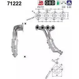Катализатор AS 7QNYW 2X 2282471 N7WTA 71222