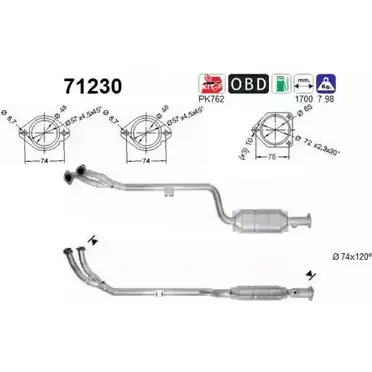 Катализатор AS FLDJ RX LG9MNPF 2282475 71230
