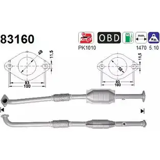 Катализатор AS 83160 9ERQ3LT ZM S0G 2282558 изображение 0