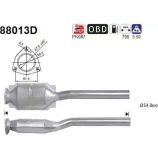 Катализатор AS SMYD0G 88013D 2282575 K 1JL4QB