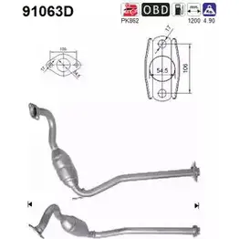 Катализатор AS V4NBO 91063D FT2TJ 89 2282604