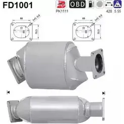 Сажевый фильтр ОГ AS I3V IR IRCYN FD1001 2282703 изображение 0