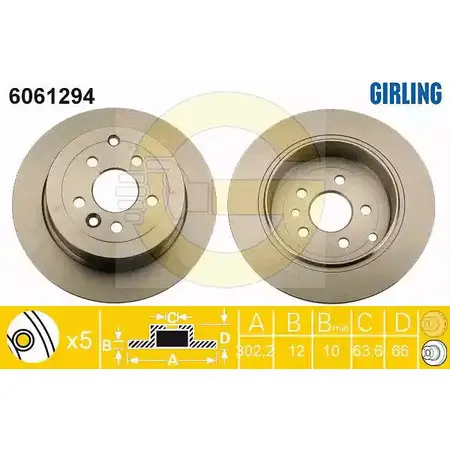 Тормозной диск GIRLING PI 49T 6061294 3322938097554 2290937