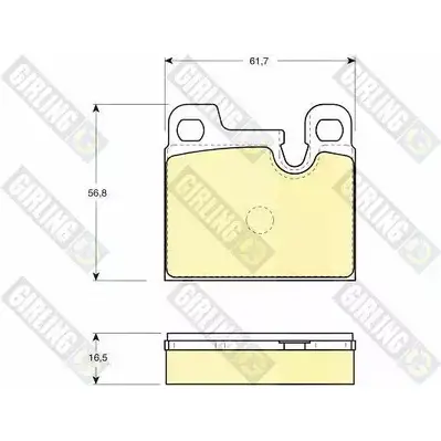 Тормозные колодки дисковые, комплект GIRLING 2291306 20 910 4D1WZ 6102582 изображение 0