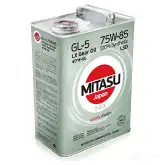 Трансмиссионное масло в мкпп, редуктор синтетическое MJ4154 MITASU SAE 75W-85 API GL-5, 4 л MITASU MJ4154 1439753788 L4C DK