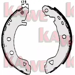 Тормозные колодки KAWE 2299928 D 2GW4B 04920B