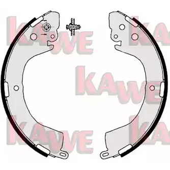 Тормозные колодки KAWE 2300519 I 45GBD 07890