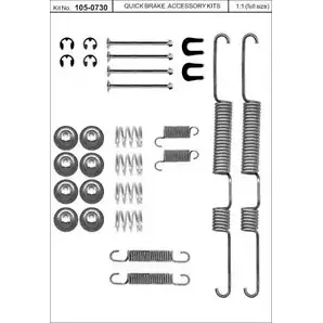 Ремкомплект колодок KAWE 2301227 105-0730 7 3HN1R4