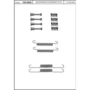 Ремкомплект колодок KAWE 105-0826 35W3Q M 2301315