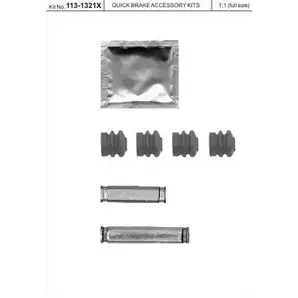 Направляющая суппорта KAWE 113-1321X 2302143 L6J FAA