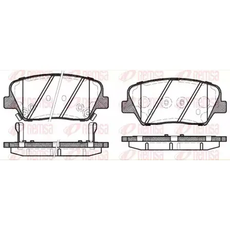 Тормозные колодки дисковые, комплект KAWE D14 32-8549 2302710 PCA141212 1412 12