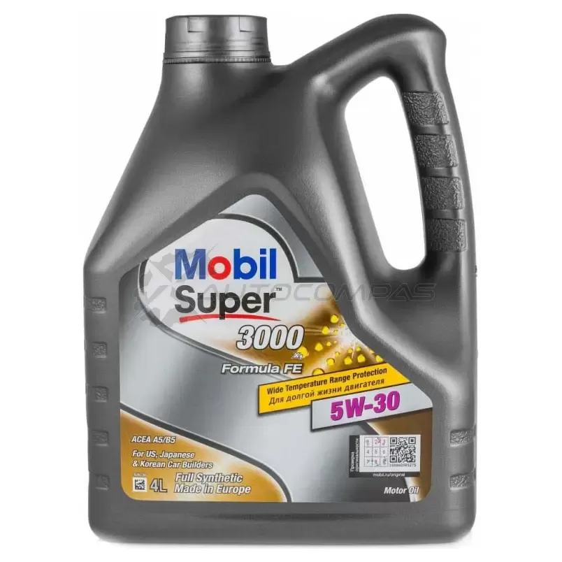 Моторное масло Super 3000 X1 Formula FE 5W-30 - 4 л MOBIL 152564 20151 0107530 1441022403 2E871K