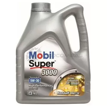 Моторное масло синтетическое Super 3000 Formula R 5W-30 - 4 л MOBIL 2CTJ67H 201510301 038 151473 1441195443 изображение 0