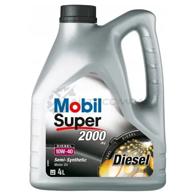 Моторное масло полусинтетическое Super 2000 X1 Diesel 10W-40 - 4 л MOBIL 150869 2015103010M5 1441022357 изображение 0