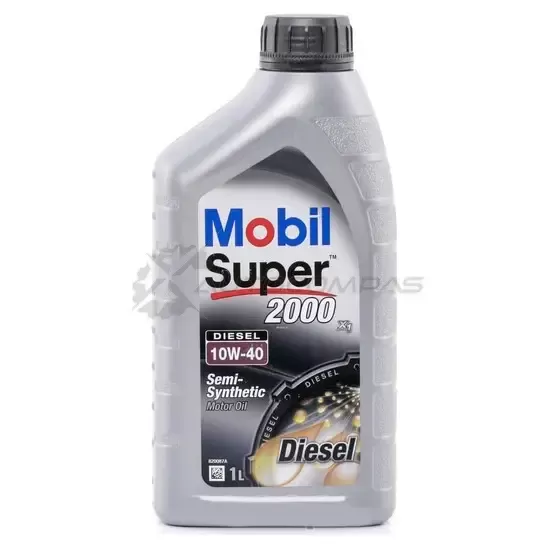 Моторное масло полусинтетическое Super 2000 X1 Diesel 10W-40 - 1 л MOBIL 2015103010M5 1437616815 A3/B3 150868