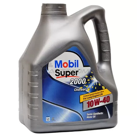 Моторное масло полусинтетическое Super 2000 X1 Diesel 10W-40 - 4 л MOBIL A3/B3 152626 2015103010M5 1441195453 изображение 0