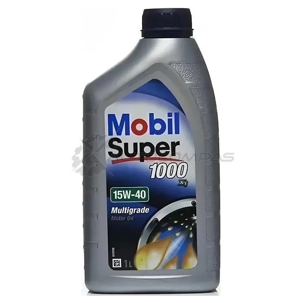 Моторное масло минеральное Super 1000 X1 15W-40 - 1 л MOBIL API CF 152571 1441022337 201510301044 A3/B3 изображение 0