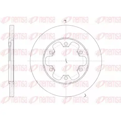 Тормозной диск KAWE 61569 00 DCA6156900 BDM7732.1 0 2314514 изображение 0