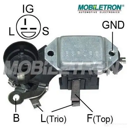 Щетки генератора MOBILETRON VR-H2000-29BA-2 3884713 FAJ 3W изображение 0