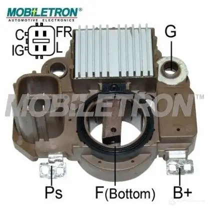 Щетки генератора MOBILETRON A3JYK U 1423739883 VR-H2009-119 изображение 0