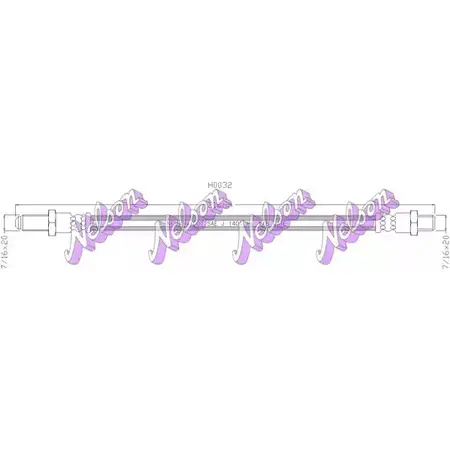 Шланг сцепления KAWE H0032 8HPU TR 2333000