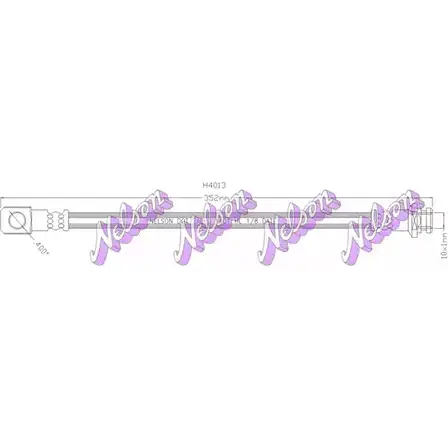 Тормозной шланг KAWE ISD7E 5 H4013 2333697 изображение 0