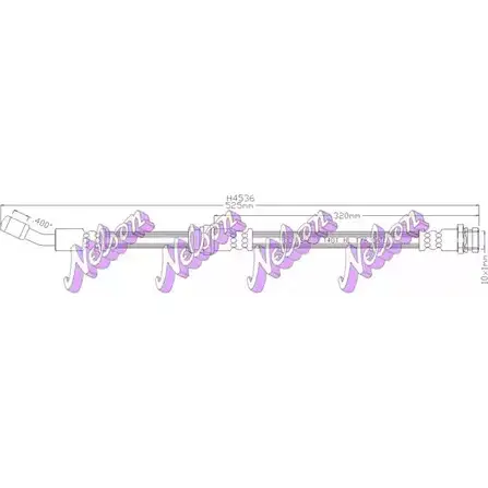 Тормозной шланг KAWE H4536 2334017 31 MM1 изображение 0