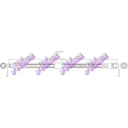 Тормозной шланг KAWE H4609 TES J4 2334081 изображение 0