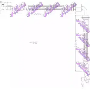 Тормозной шланг KAWE 2334131 1SD 85K H4661 изображение 0