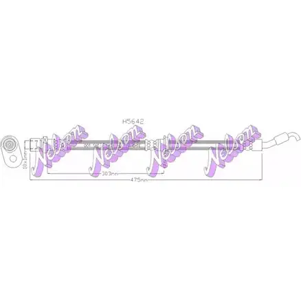 Тормозной шланг KAWE H5642 8U O7R 2334674 изображение 0