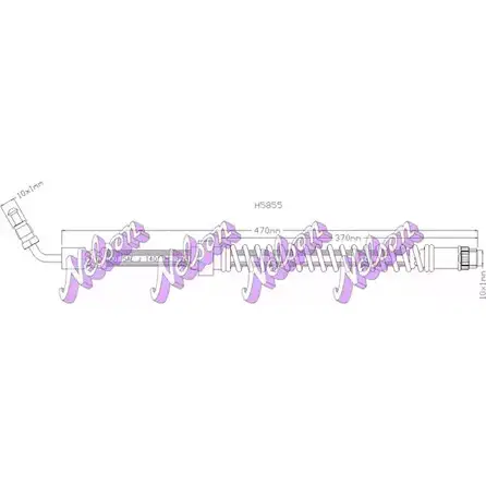 Тормозной шланг KAWE B2BYT W 2334833 H5855