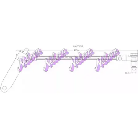 Тормозной шланг KAWE H6036Q 7 RKAOG4 2334976