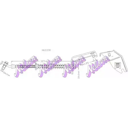 Тормозной шланг KAWE 3 X74VV H6333Q 2335126
