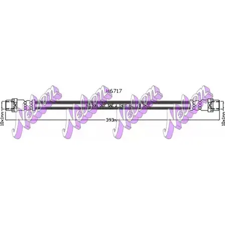 Тормозной шланг KAWE CIMD1W 0 2335374 H6717