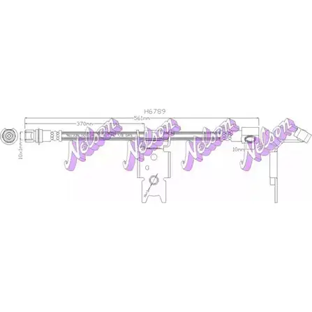 Тормозной шланг KAWE H6789 2335441 T 702JGM