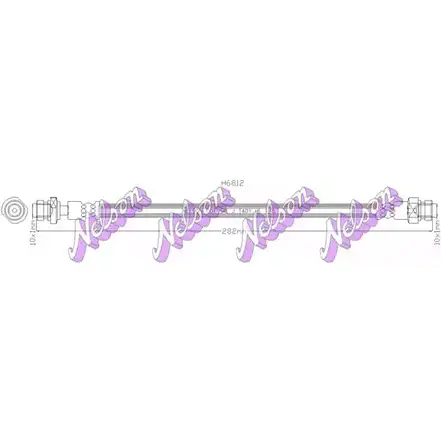 Тормозной шланг KAWE 2335462 H6812 LF RRD